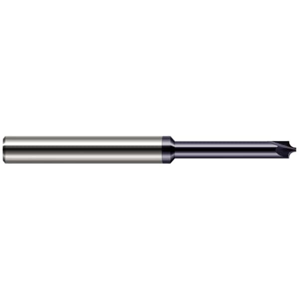 Corner Rounding End Mill - Long Reach - Flared, 0.0050"